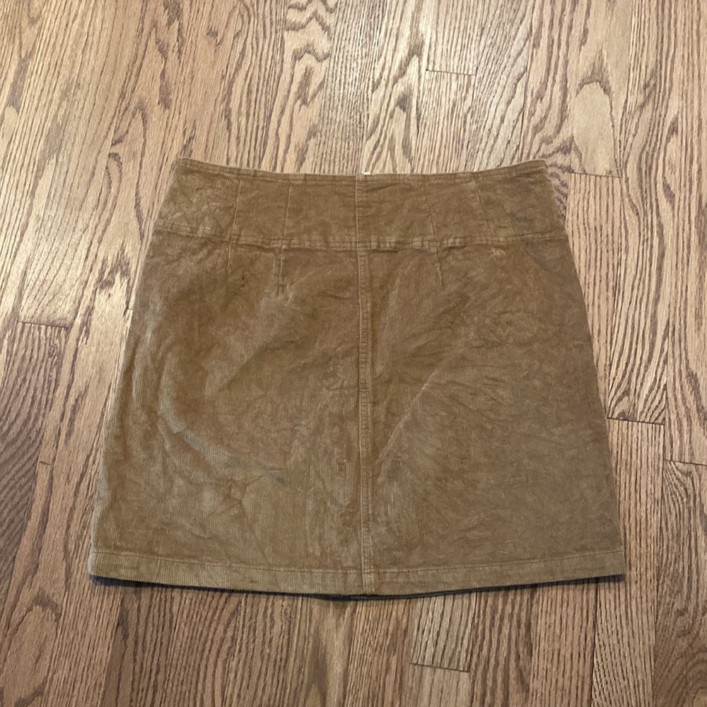 Wild Fable Corduroy Mini Skirt. Full Zip Front. - Picture 6 of 7